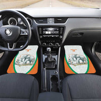 Custom Ivory Coast Football Car Mats 2026 Cote d'Ivoire Les Elephants White Version - Wonder Print Shop