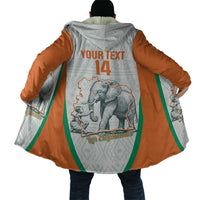 Custom Ivory Coast Football Cloak 2026 Cote d'Ivoire Les Elephants White Version - Wonder Print Shop