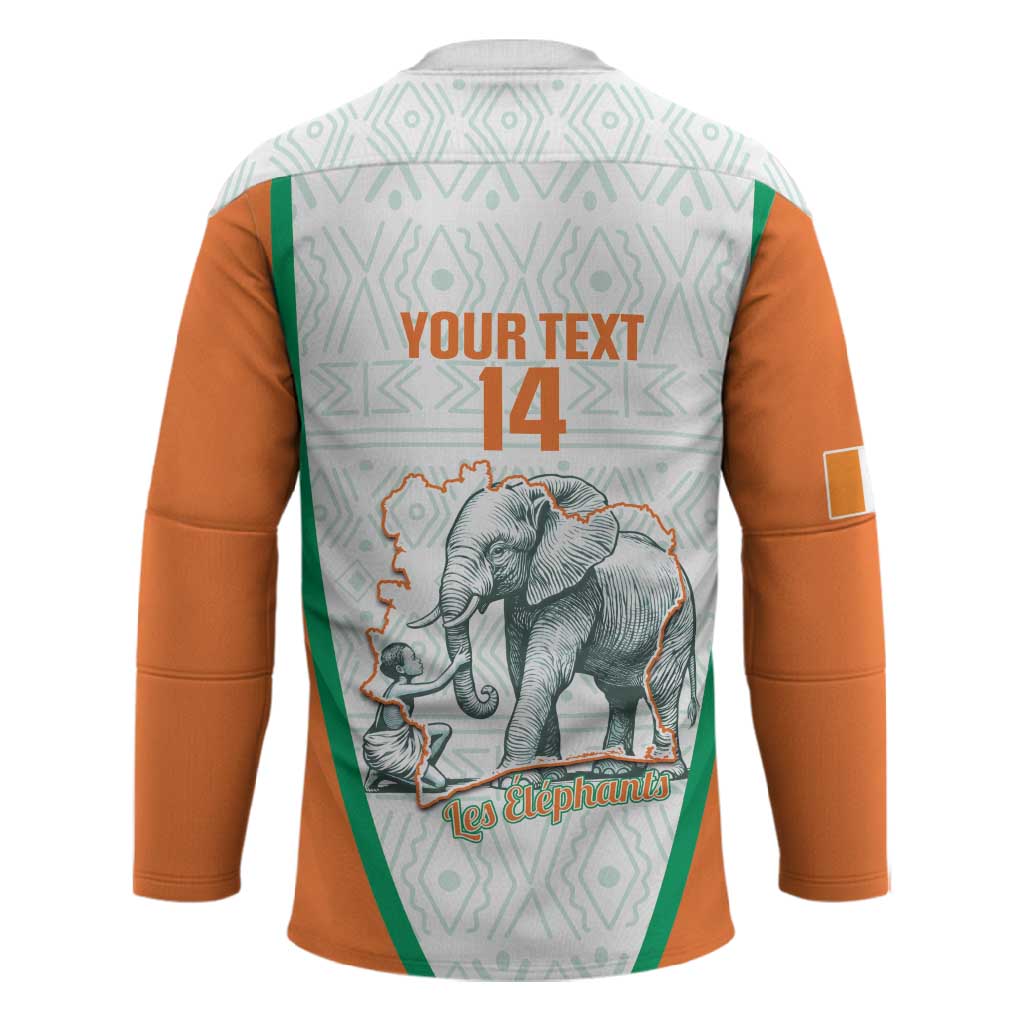 Custom Ivory Coast Football Hockey Jersey 2026 Cote d'Ivoire Les Elephants White Version - Wonder Print Shop