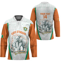 Custom Ivory Coast Football Hockey Jersey 2026 Cote d'Ivoire Les Elephants White Version - Wonder Print Shop
