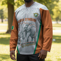 Custom Ivory Coast Football Hockey Jersey 2026 Cote d'Ivoire Les Elephants White Version - Wonder Print Shop