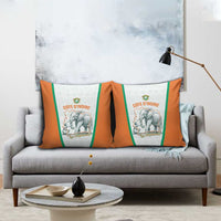Ivory Coast Football Pillow Cover 2026 Cote d'Ivoire Les Elephants White Version - Wonder Print Shop