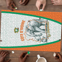 Ivory Coast Football Puzzle 2026 Cote d'Ivoire Les Elephants White Version - Wonder Print Shop