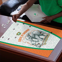 Ivory Coast Football Puzzle 2026 Cote d'Ivoire Les Elephants White Version - Wonder Print Shop