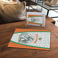 Ivory Coast Football Puzzle 2026 Cote d'Ivoire Les Elephants White Version - Wonder Print Shop