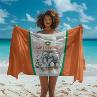 Ivory Coast Football Sarong 2026 Cote d'Ivoire Les Elephants White Version - Wonder Print Shop