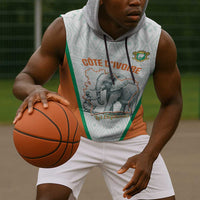 Custom Ivory Coast Football Sleeveless Hoodie 2026 Cote d'Ivoire Les Elephants White Version - Wonder Print Shop