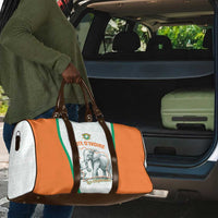 Ivory Coast Football Travel Bag 2026 Cote d'Ivoire Les Elephants White Version - Wonder Print Shop