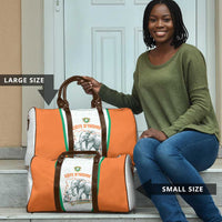 Ivory Coast Football Travel Bag 2026 Cote d'Ivoire Les Elephants White Version - Wonder Print Shop