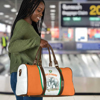 Ivory Coast Football Travel Bag 2026 Cote d'Ivoire Les Elephants White Version - Wonder Print Shop