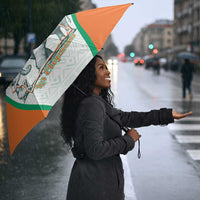 Ivory Coast Football Umbrella 2026 Cote d'Ivoire Les Elephants White Version - Wonder Print Shop