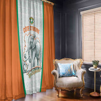 Ivory Coast Football Window Curtain 2026 Cote d'Ivoire Les Elephants White Version - Wonder Print Shop