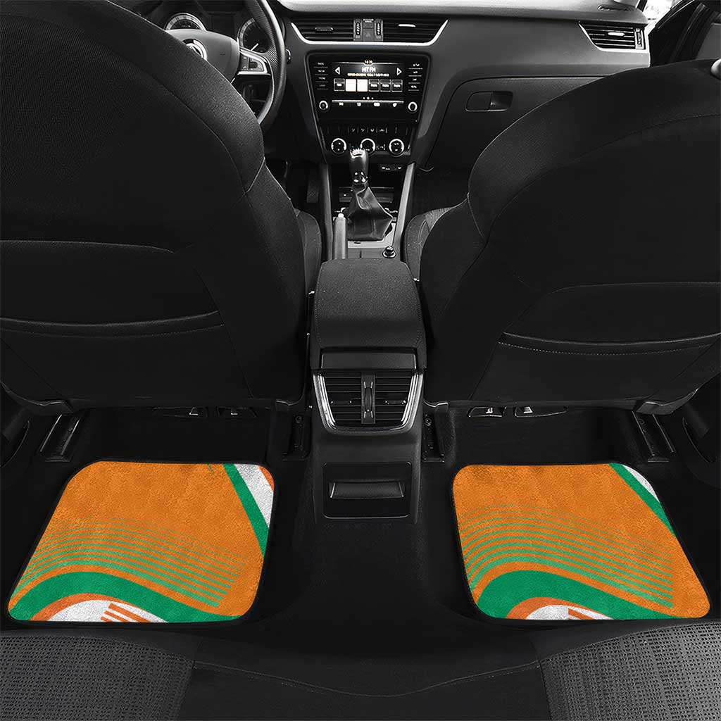Custom Ivory Coast Football Car Mats 2026 Allez Les Elephants Cute Mascot - Wonder Print Shop