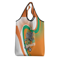 Ivory Coast Football Grocery Bag 2026 Allez Les Elephants Cute Mascot - Wonder Print Shop
