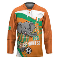 Custom Ivory Coast Football Hockey Jersey 2026 Allez Les Elephants Cute Mascot - Wonder Print Shop
