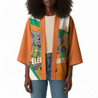 Custom Ivory Coast Football Kimono 2026 Allez Les Elephants Cute Mascot - Wonder Print Shop