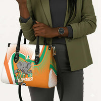 Ivory Coast Football Leather Bag 2026 Allez Les Elephants Cute Mascot - Wonder Print Shop
