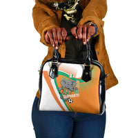 Ivory Coast Football Shoulder Handbag 2026 Allez Les Elephants Cute Mascot - Wonder Print Shop