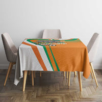 Ivory Coast Football Tablecloth 2026 Allez Les Elephants Cute Mascot - Wonder Print Shop