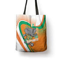 Ivory Coast Football Tote Bag 2026 Allez Les Elephants Cute Mascot - Wonder Print Shop