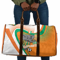 Ivory Coast Football Travel Bag 2026 Allez Les Elephants Cute Mascot - Wonder Print Shop