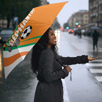 Ivory Coast Football Umbrella 2026 Allez Les Elephants Cute Mascot - Wonder Print Shop