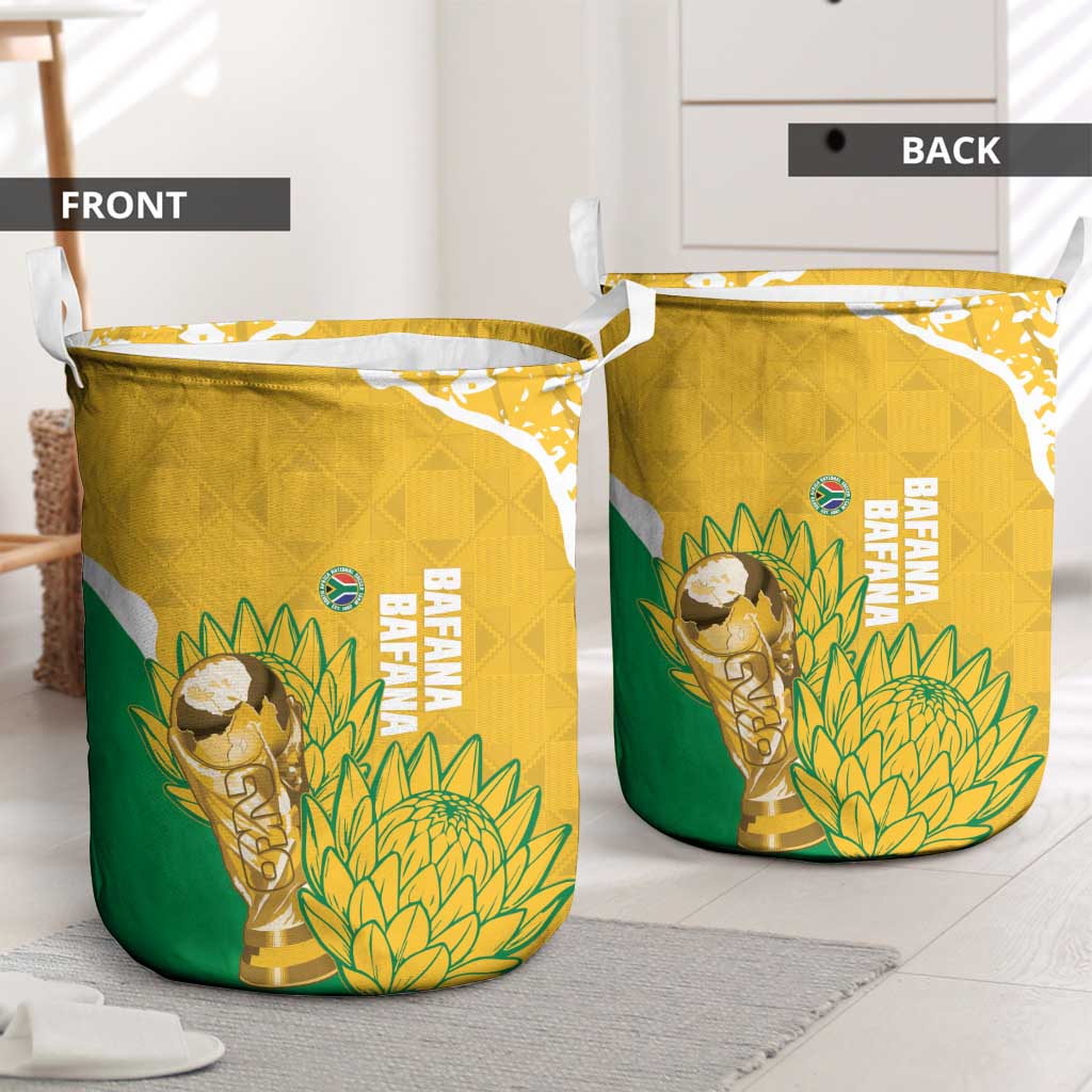South Africa Soccer Laundry Basket 2026 Bafana Bafana Go Boys Protea - Wonder Print Shop