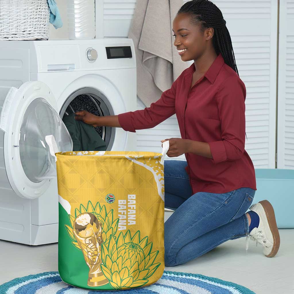 South Africa Soccer Laundry Basket 2026 Bafana Bafana Go Boys Protea - Wonder Print Shop