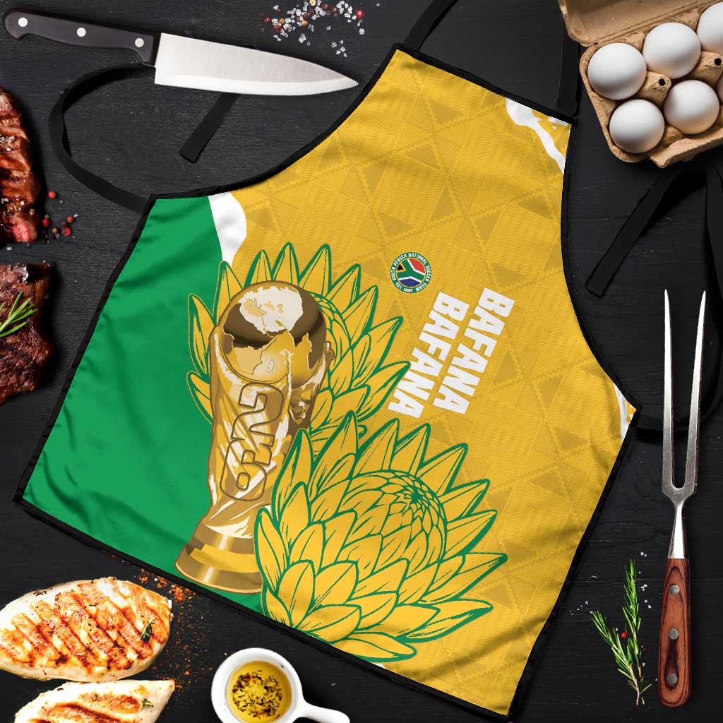 South Africa Soccer Apron 2026 Bafana Bafana Go Boys Protea - Wonder Print Shop