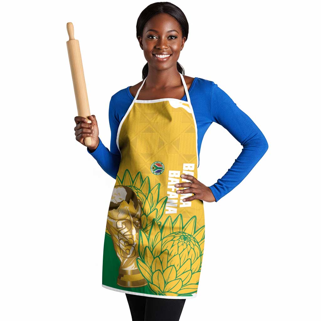 South Africa Soccer Apron 2026 Bafana Bafana Go Boys Protea - Wonder Print Shop