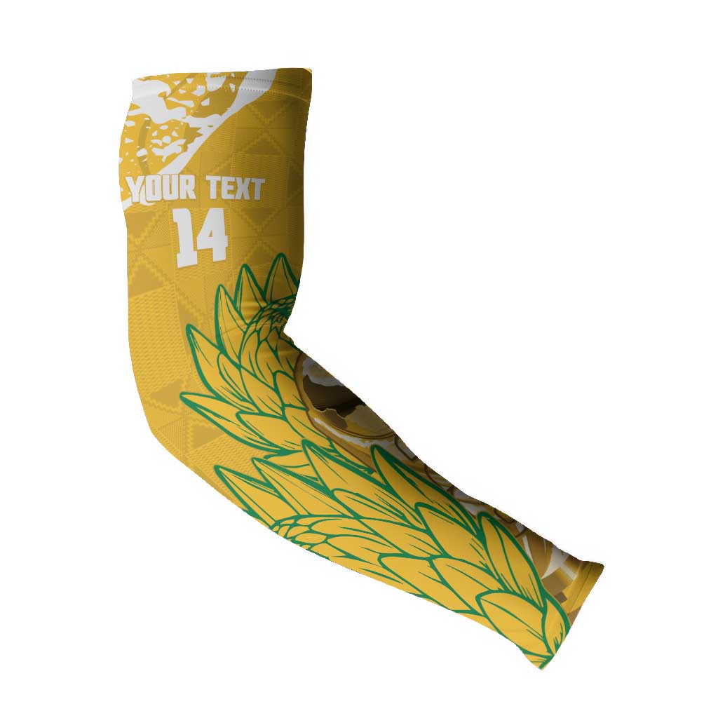 Custom South Africa Soccer Arm Sleeves 2026 Bafana Bafana Go Boys Protea - Wonder Print Shop