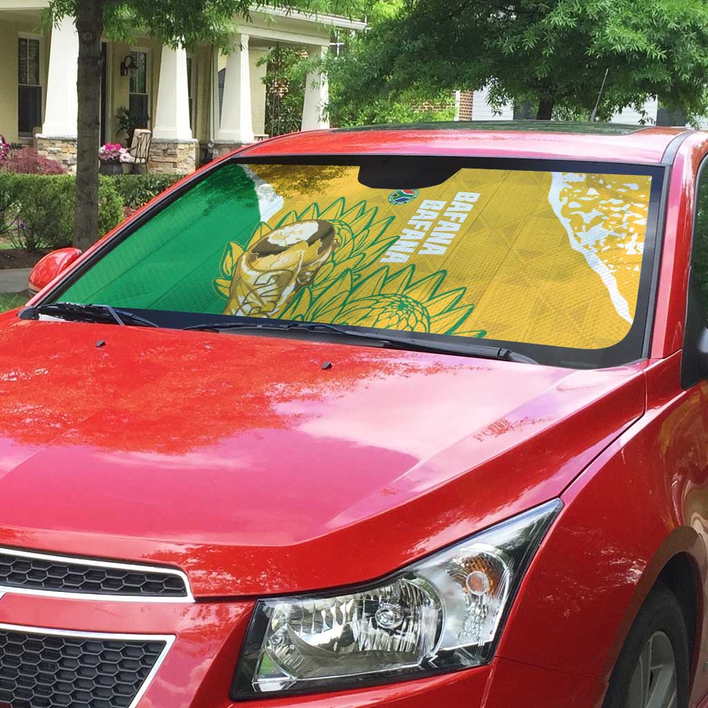 South Africa Soccer Auto Sun Shade 2026 Bafana Bafana Go Boys Protea - Wonder Print Shop