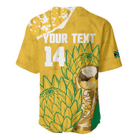 Custom South Africa Soccer Baseball Jersey 2026 Bafana Bafana Go Boys Protea LT14