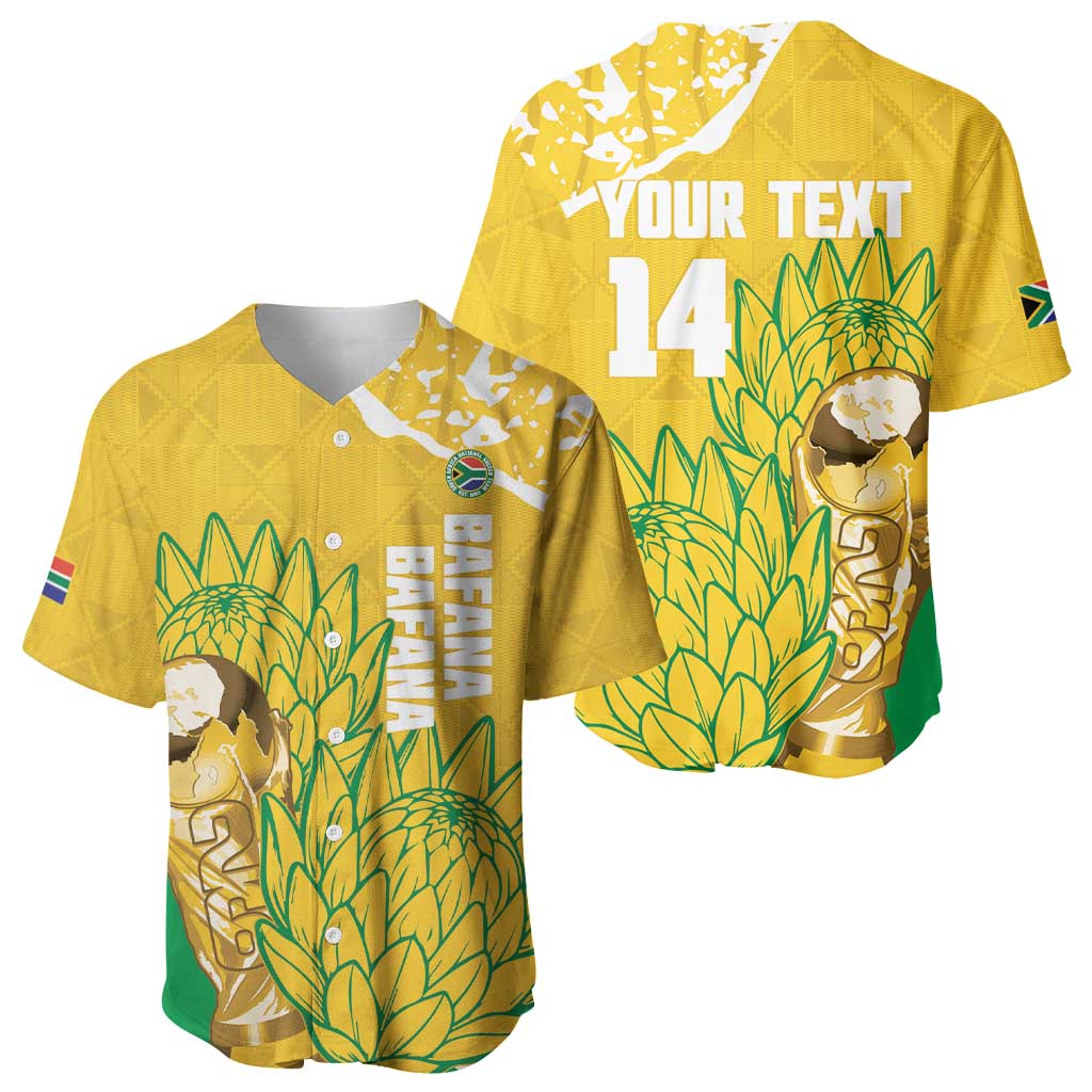 Custom South Africa Soccer Baseball Jersey 2026 Bafana Bafana Go Boys Protea LT14