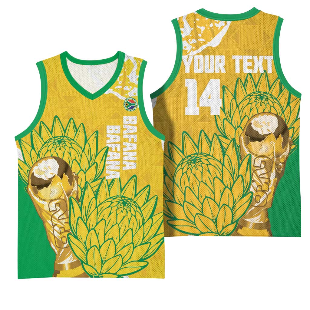 Custom South Africa Soccer Basketball Jersey 2026 Bafana Bafana Go Boys Protea - Wonder Print Shop