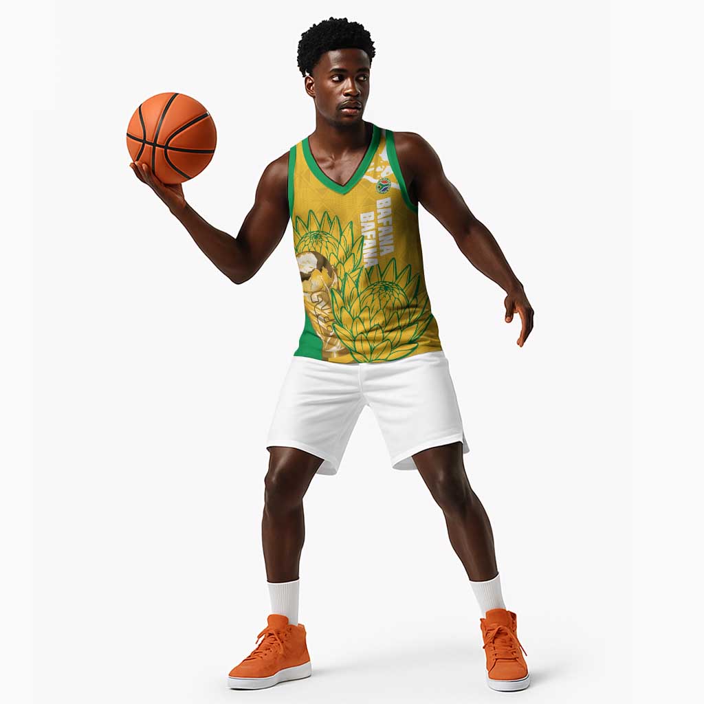 Custom South Africa Soccer Basketball Jersey 2026 Bafana Bafana Go Boys Protea - Wonder Print Shop