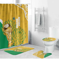 South Africa Soccer Bathroom Set 2026 Bafana Bafana Go Boys Protea - Wonder Print Shop
