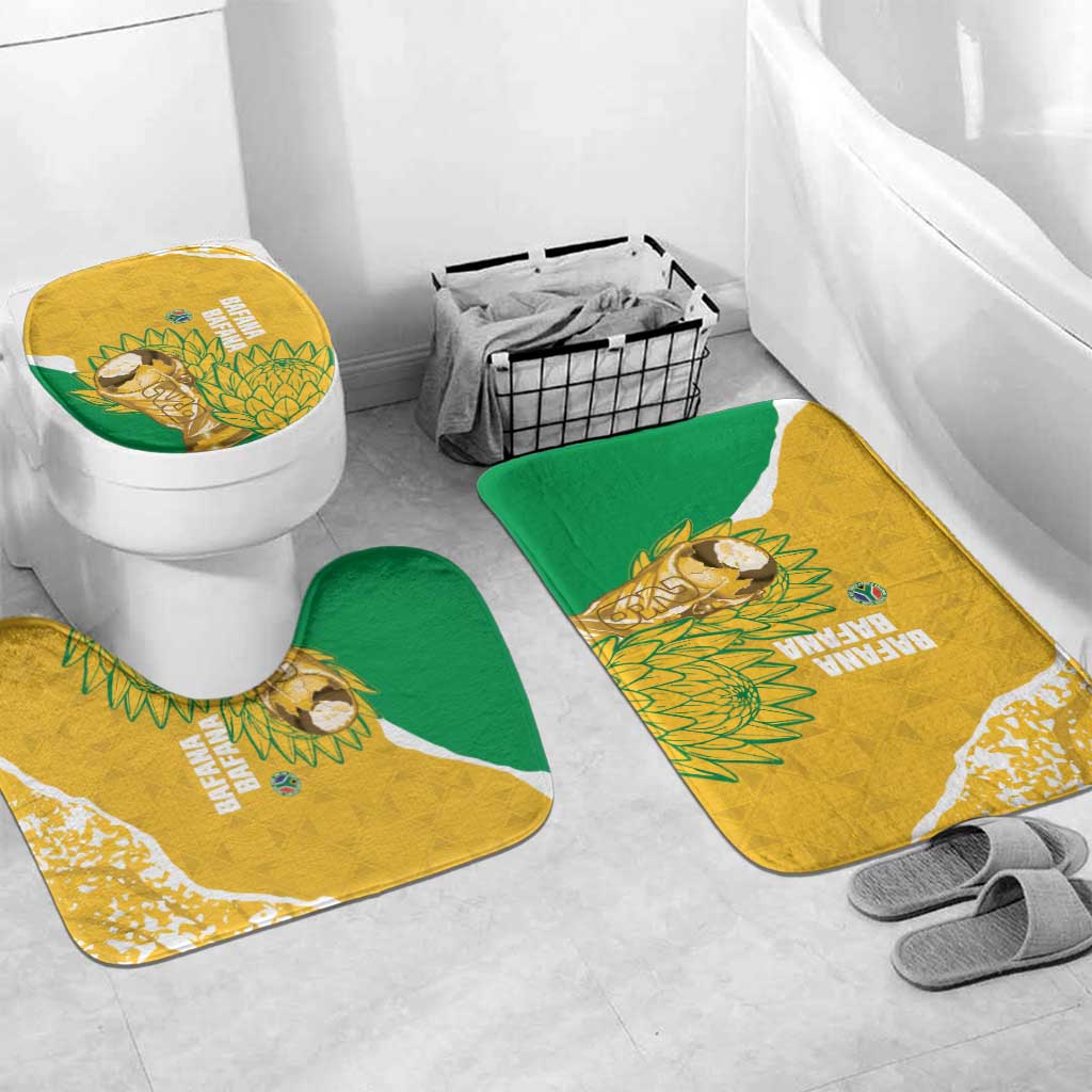 South Africa Soccer Bathroom Set 2026 Bafana Bafana Go Boys Protea - Wonder Print Shop