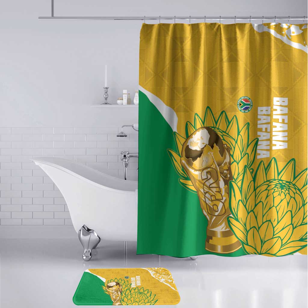 South Africa Soccer Bathroom Set 2026 Bafana Bafana Go Boys Protea - Wonder Print Shop