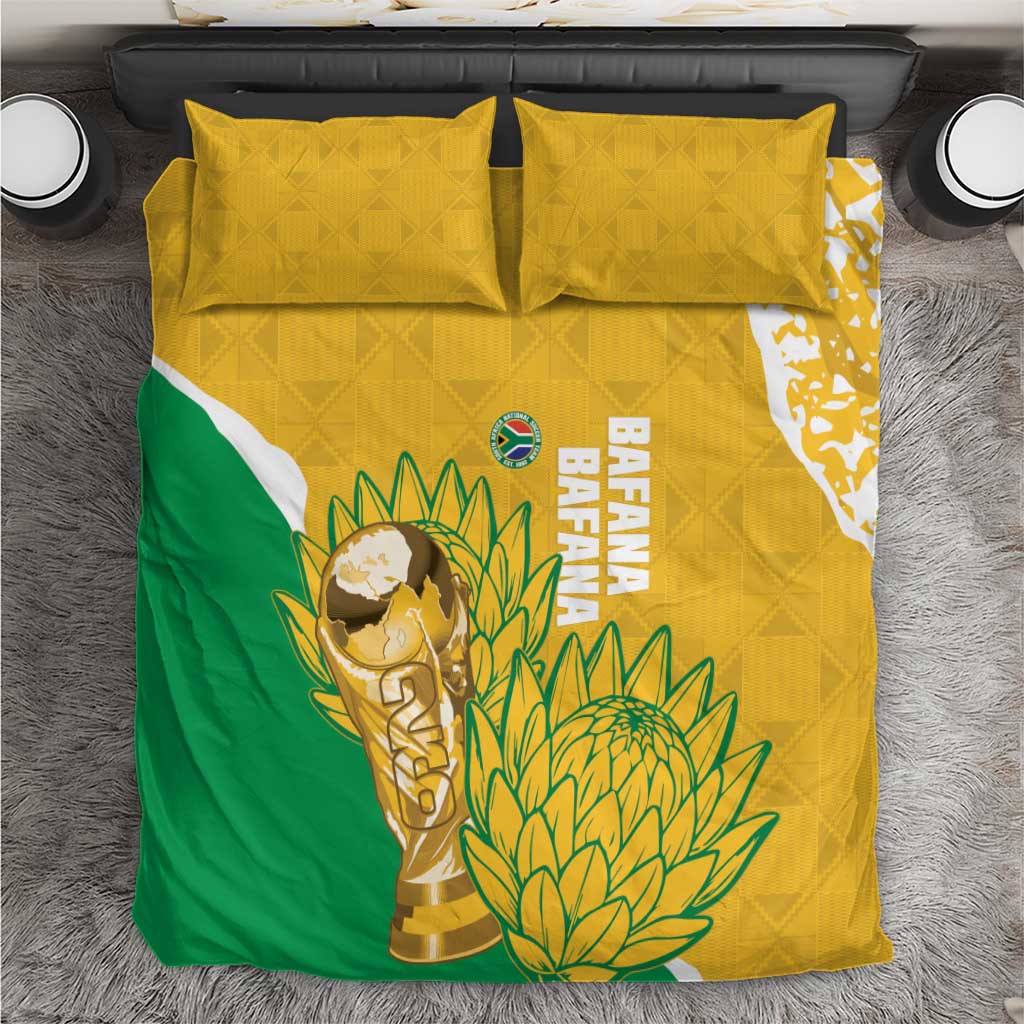 South Africa Soccer Bedding Set 2026 Bafana Bafana Go Boys Protea - Wonder Print Shop