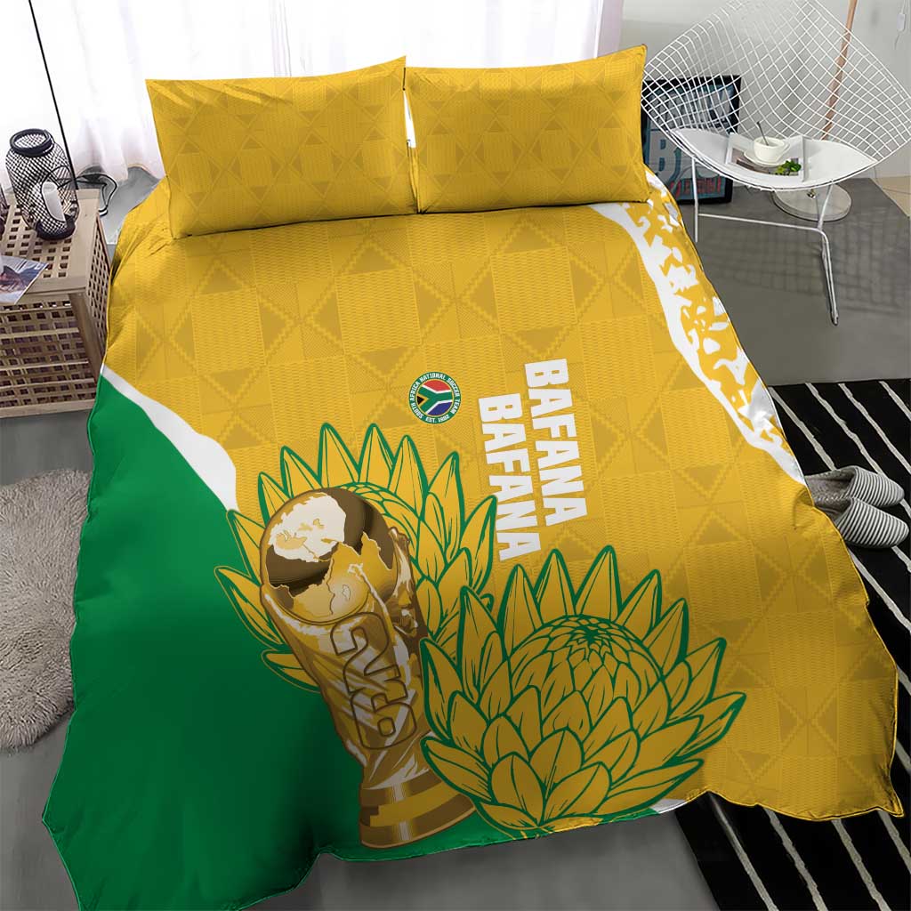 South Africa Soccer Bedding Set 2026 Bafana Bafana Go Boys Protea - Wonder Print Shop