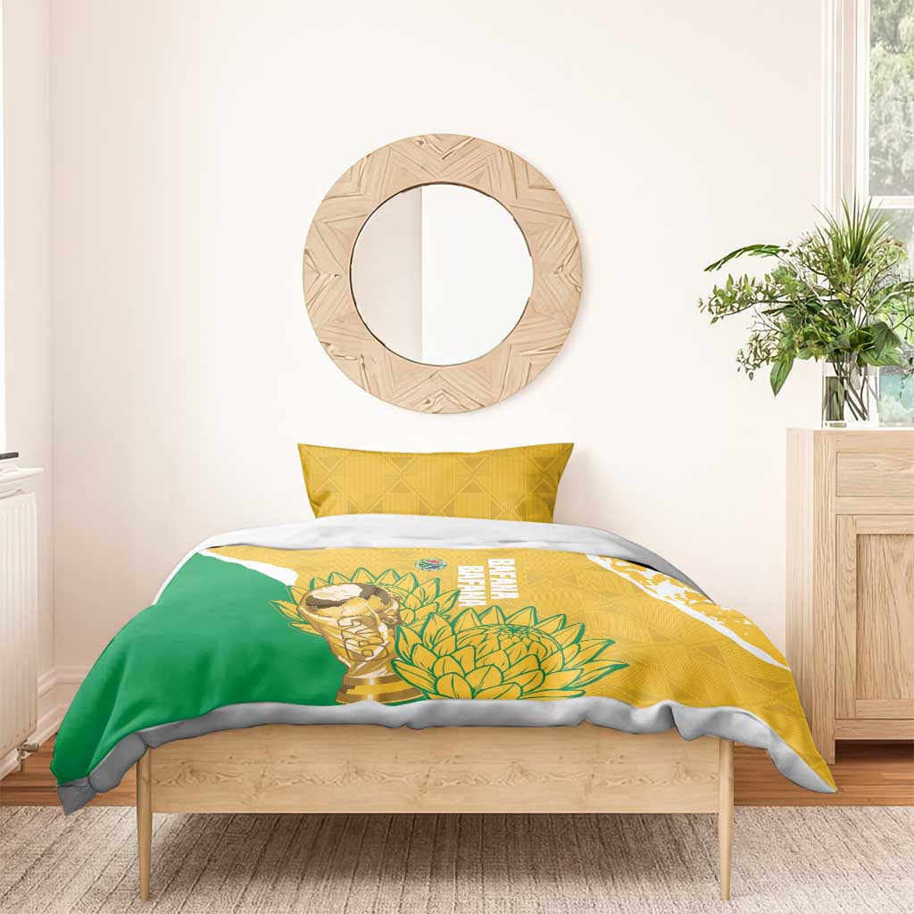 South Africa Soccer Bedding Set 2026 Bafana Bafana Go Boys Protea - Wonder Print Shop