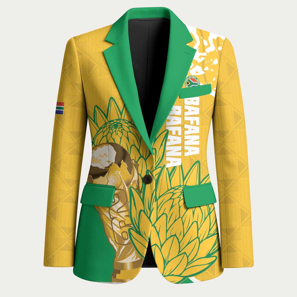 Custom South Africa Soccer Blazer 2026 Bafana Bafana Go Boys Protea - Wonder Print Shop