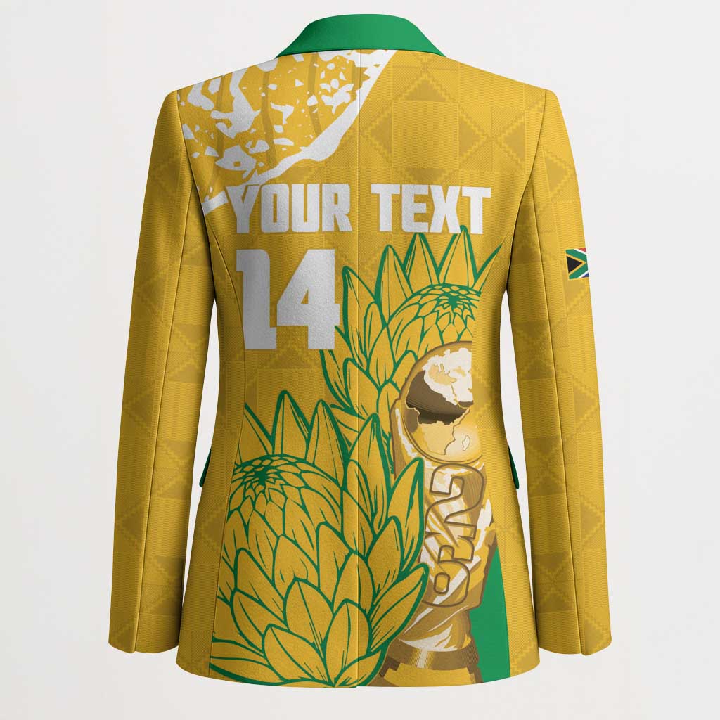 Custom South Africa Soccer Blazer 2026 Bafana Bafana Go Boys Protea - Wonder Print Shop