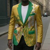 Custom South Africa Soccer Blazer 2026 Bafana Bafana Go Boys Protea - Wonder Print Shop