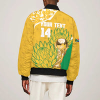 Custom South Africa Soccer Bomber Jacket 2026 Bafana Bafana Go Boys Protea - Wonder Print Shop