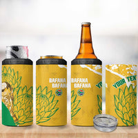 Custom South Africa Soccer 4 in 1 Can Cooler Tumbler 2026 Bafana Bafana Go Boys Protea - Wonder Print Shop