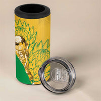 Custom South Africa Soccer 4 in 1 Can Cooler Tumbler 2026 Bafana Bafana Go Boys Protea - Wonder Print Shop