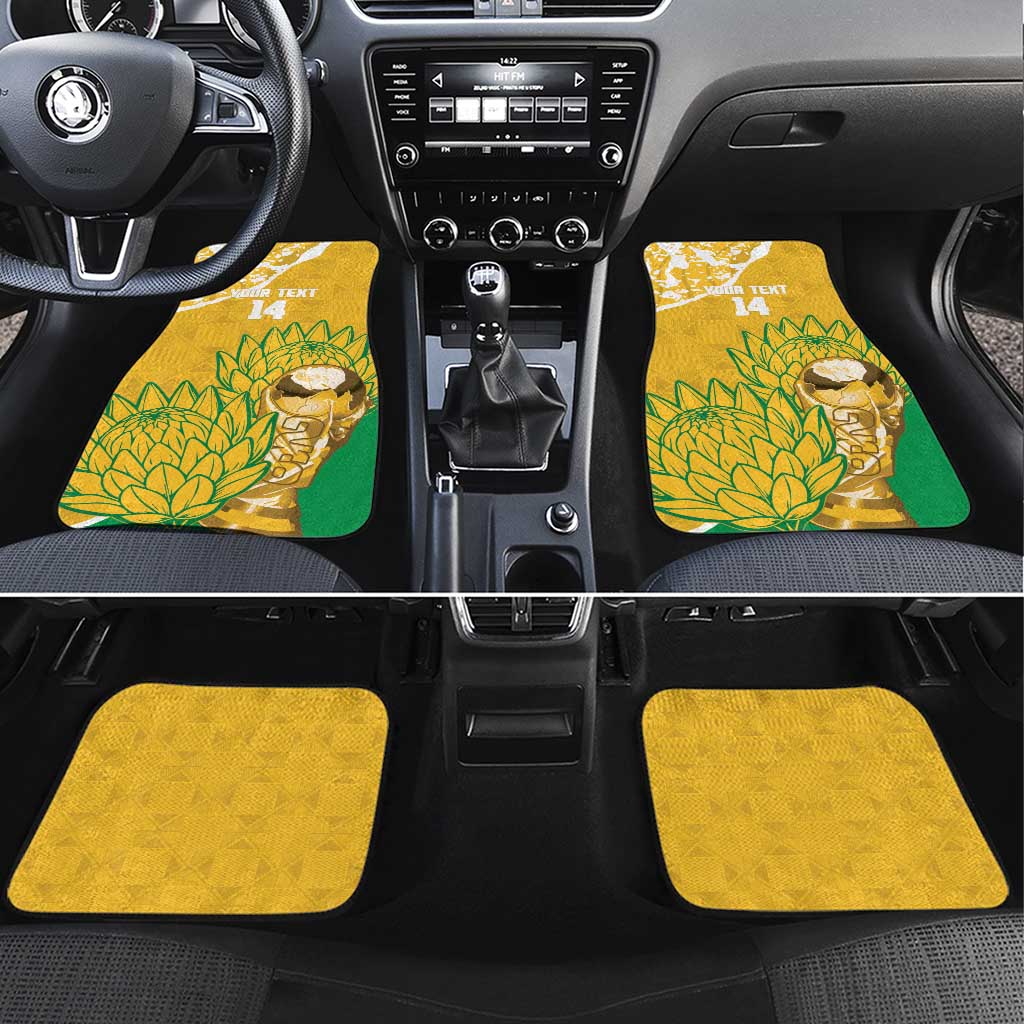 Custom South Africa Soccer Car Mats 2026 Bafana Bafana Go Boys Protea - Wonder Print Shop