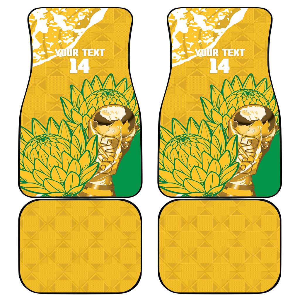 Custom South Africa Soccer Car Mats 2026 Bafana Bafana Go Boys Protea - Wonder Print Shop